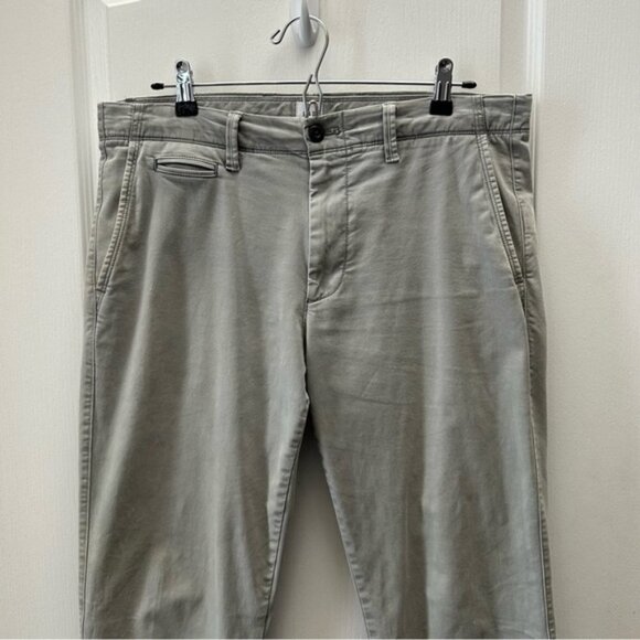 GAP Men's Pants Slim Fit Chinos Casual Vintage Washed Light Gray Size 32 - Picture 5 of 13